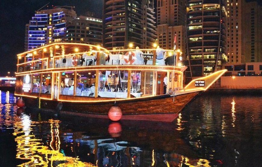 Dhow Cruise Dinner – Dubai Marina – With Transfer